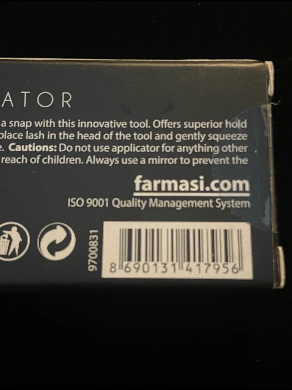 Farmasi Black Lash Applicator with Pink Accent New in original box